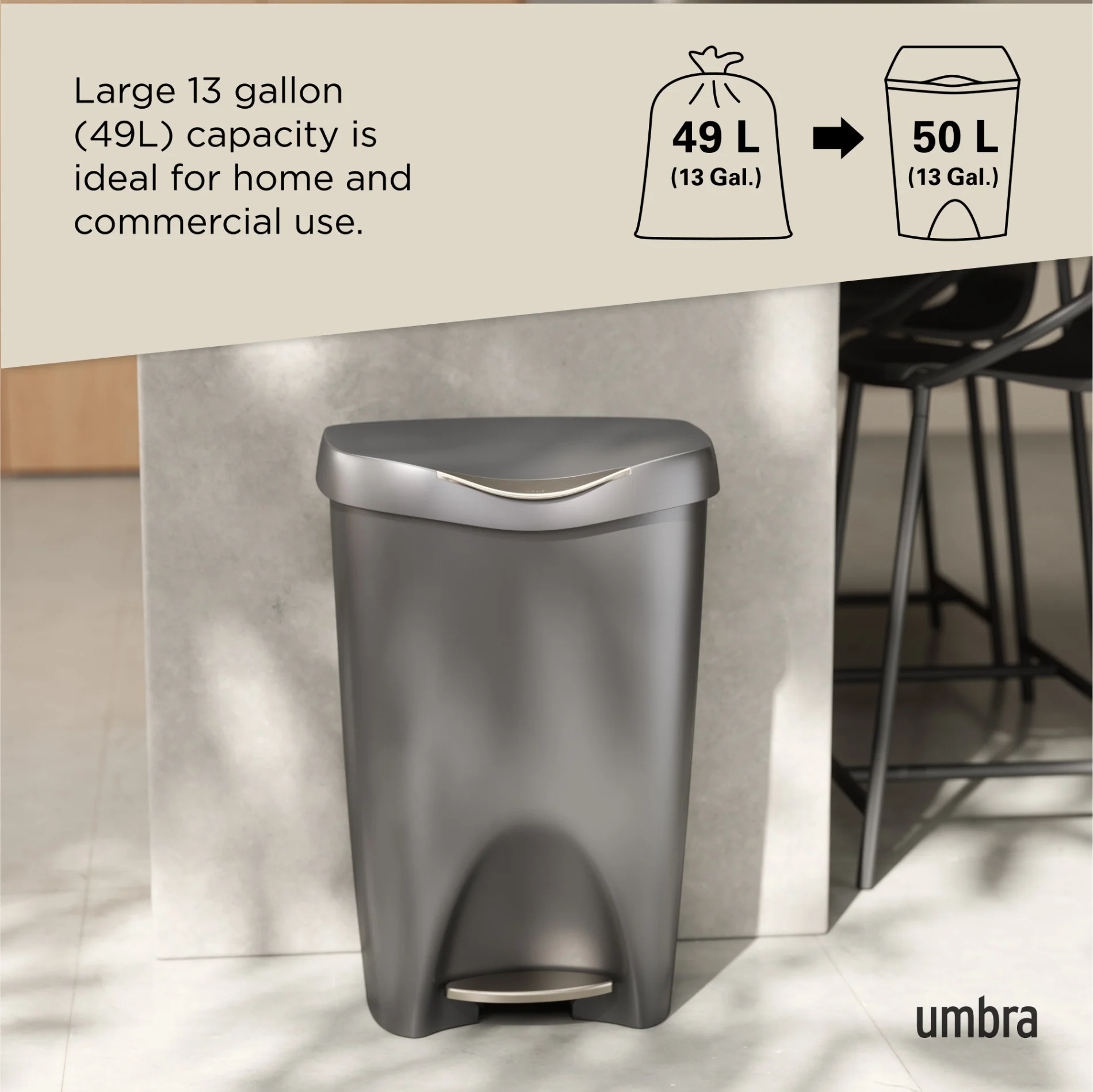 Brim Step On Trash Can - Image 23