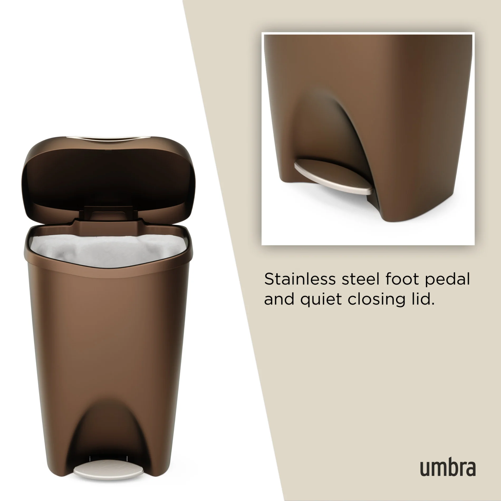 Brim Step On Trash Can - Image 29