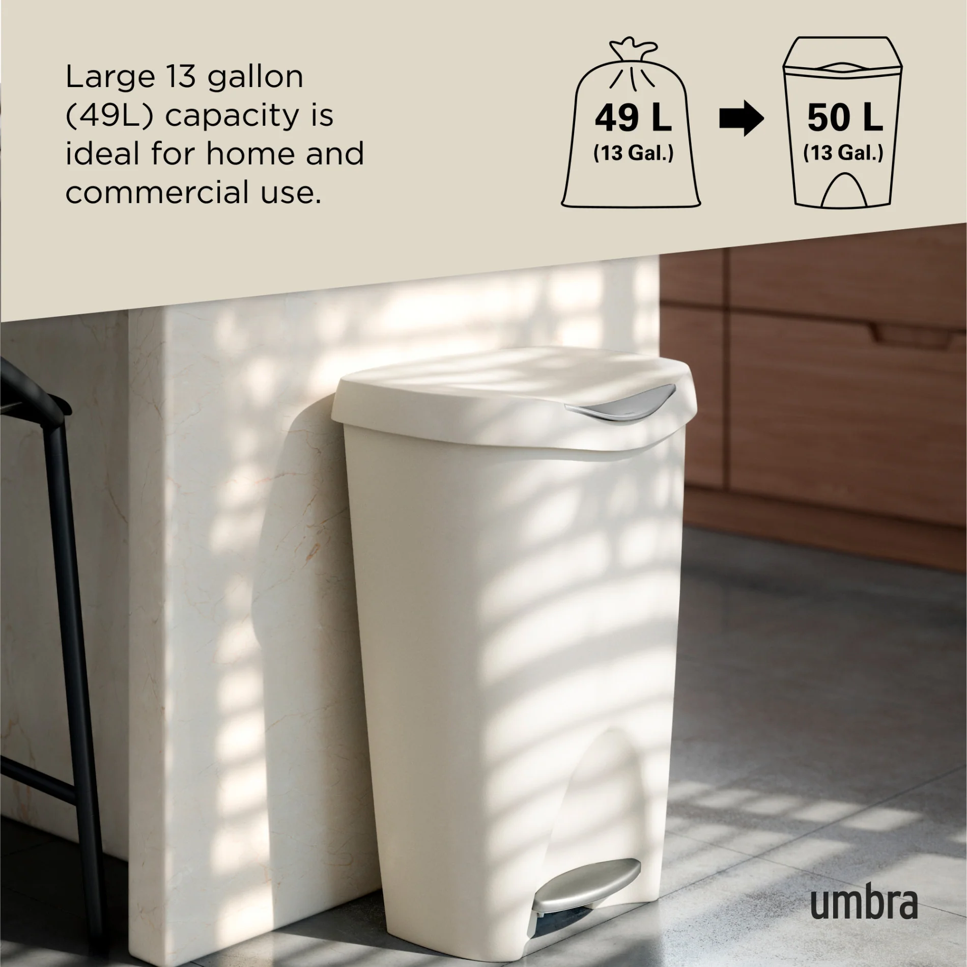 Brim Step On Trash Can - Image 7