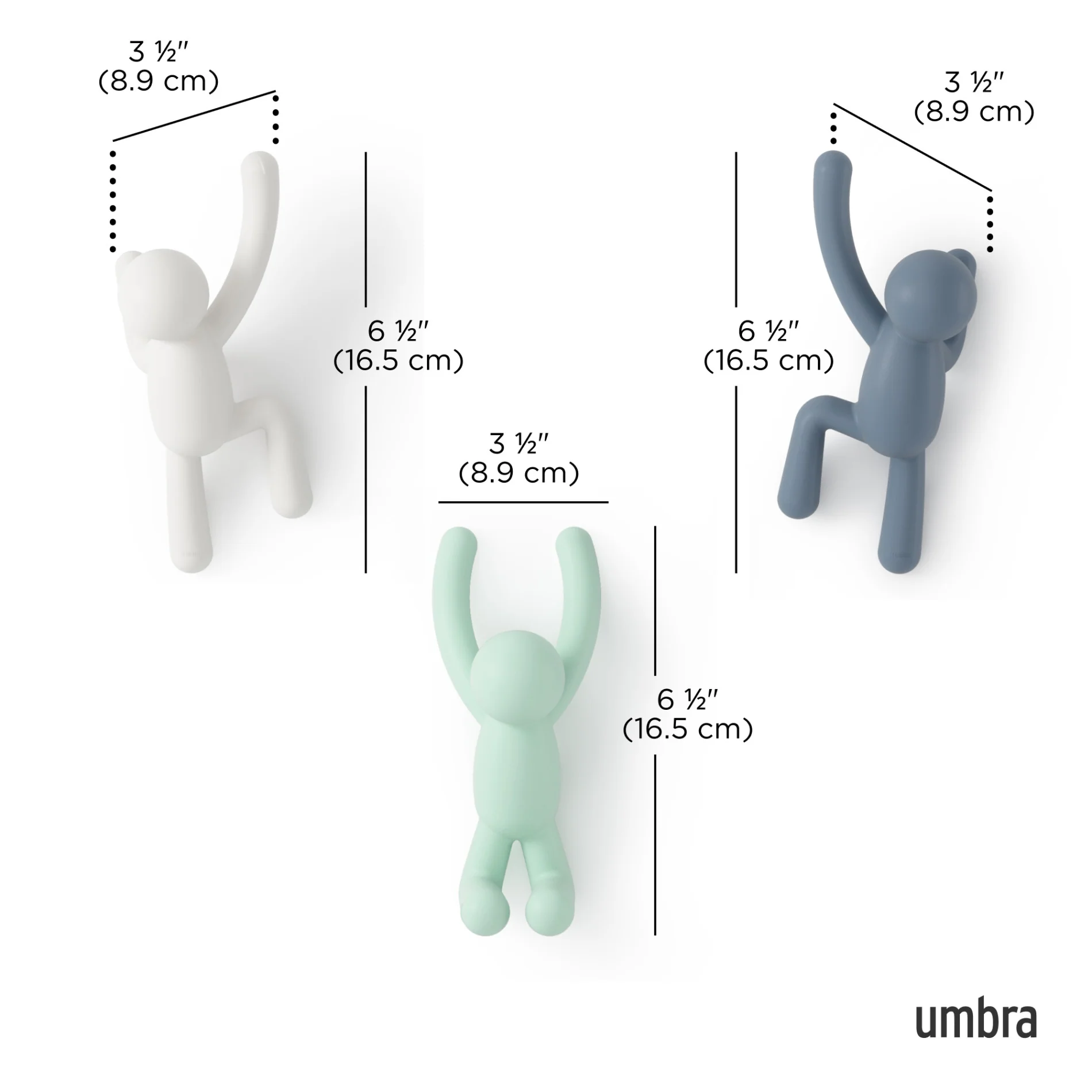 Buddy Wall Hooks, Set of 3 - Image 14