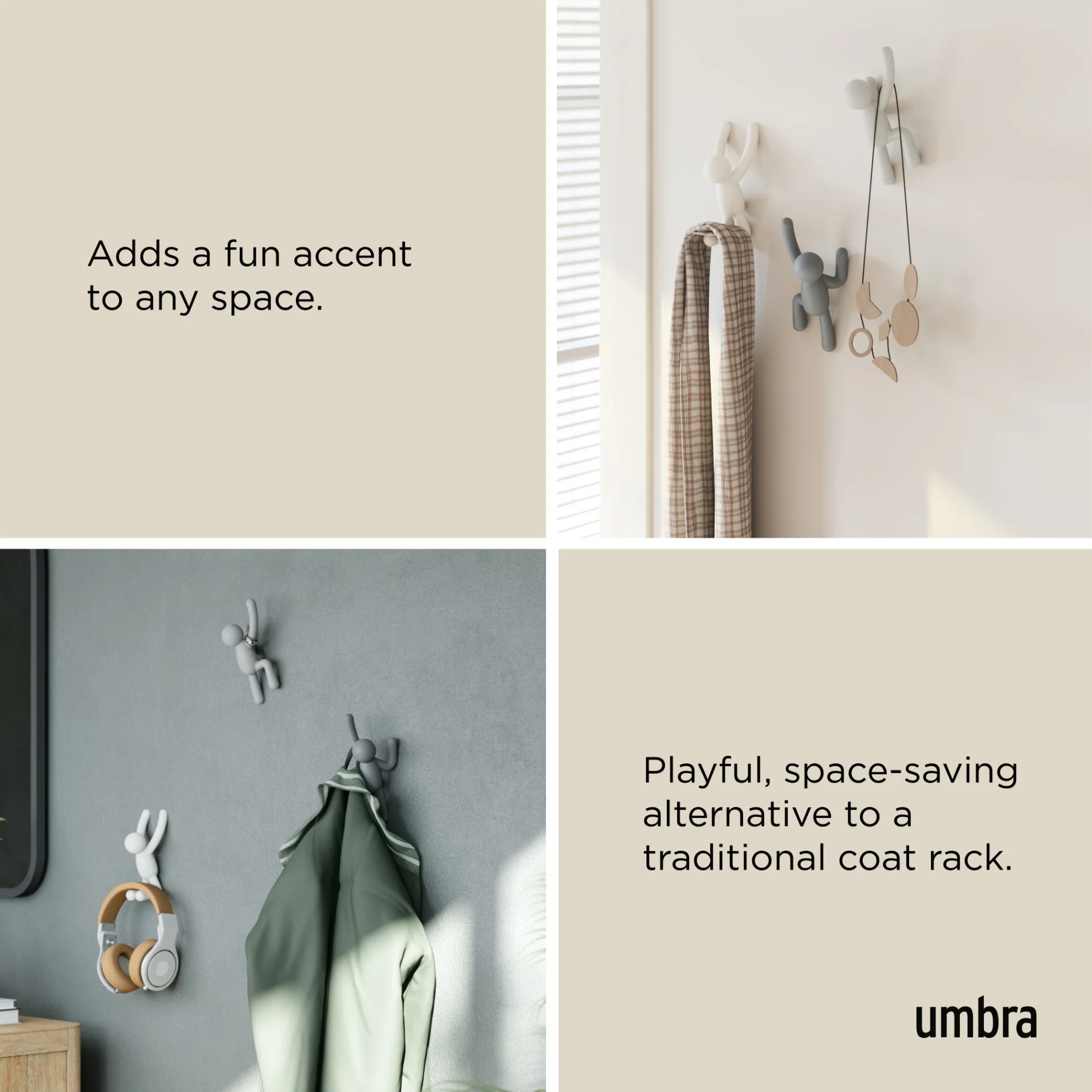 Buddy Wall Hooks, Set of 3 - Image 25