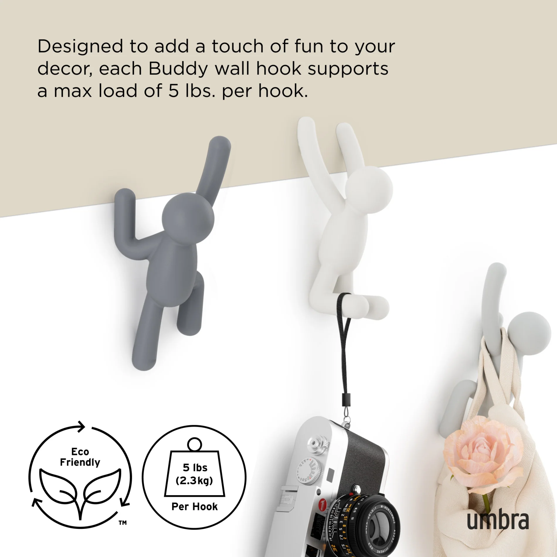 Buddy Wall Hooks, Set of 3 - Image 26