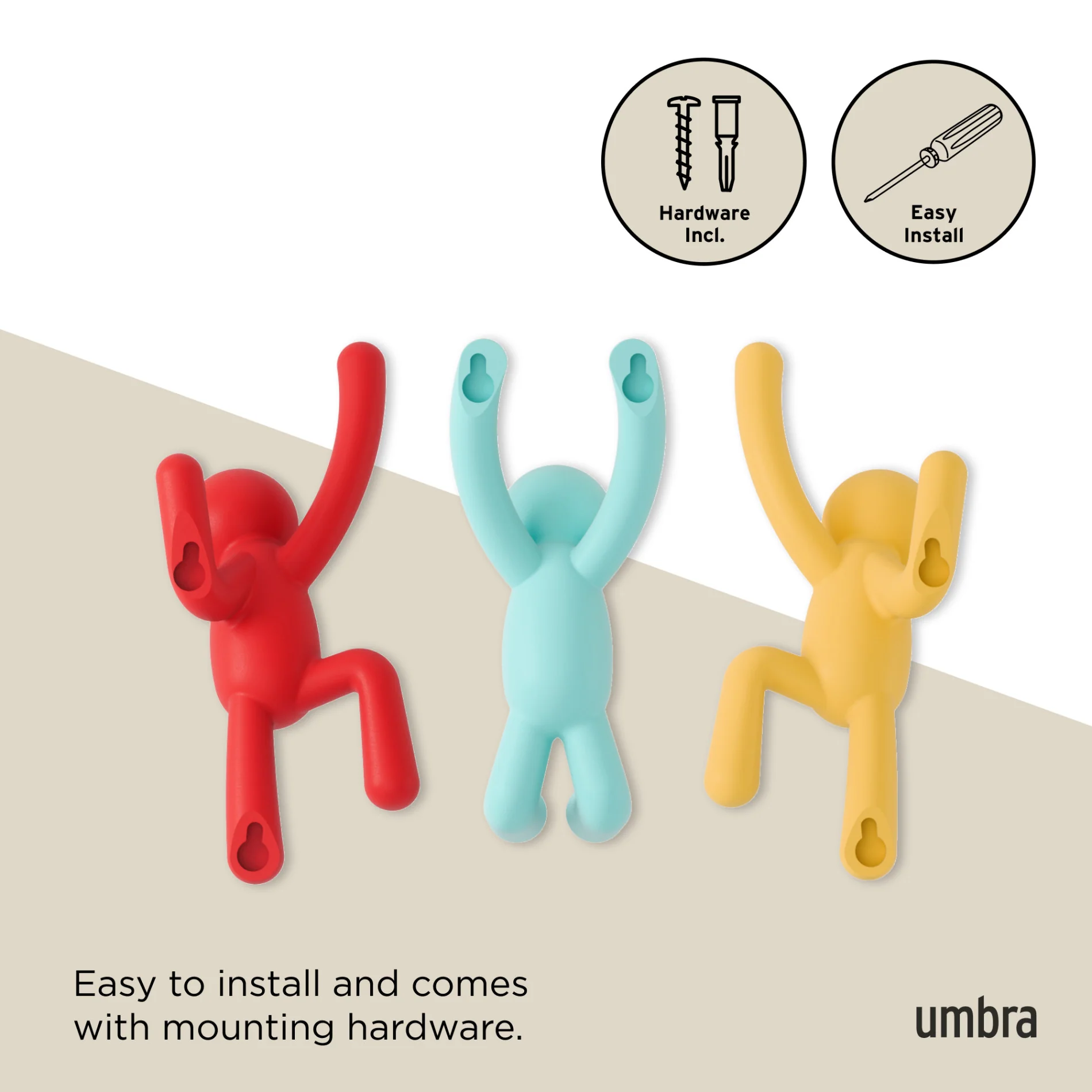 Buddy Wall Hooks, Set of 3 - Image 32