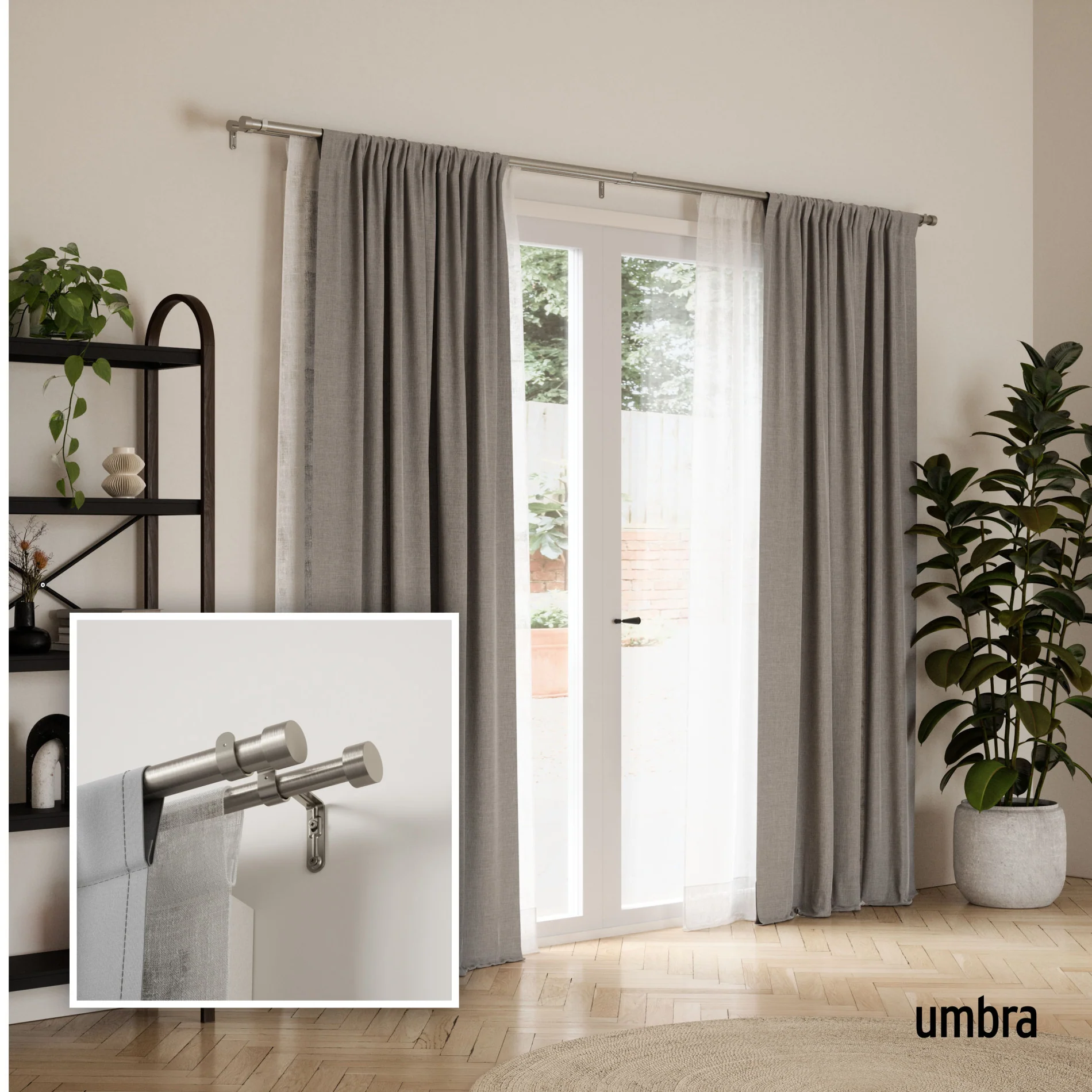 Cappa Double Curtain Rod - Image 47