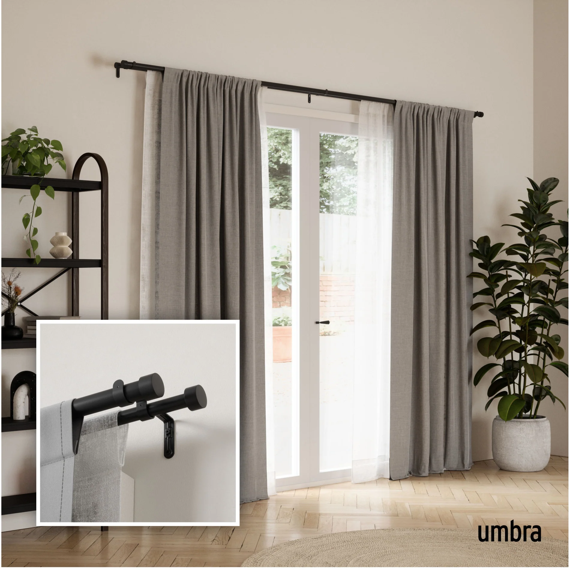 Cappa Double Curtain Rod - Image 63