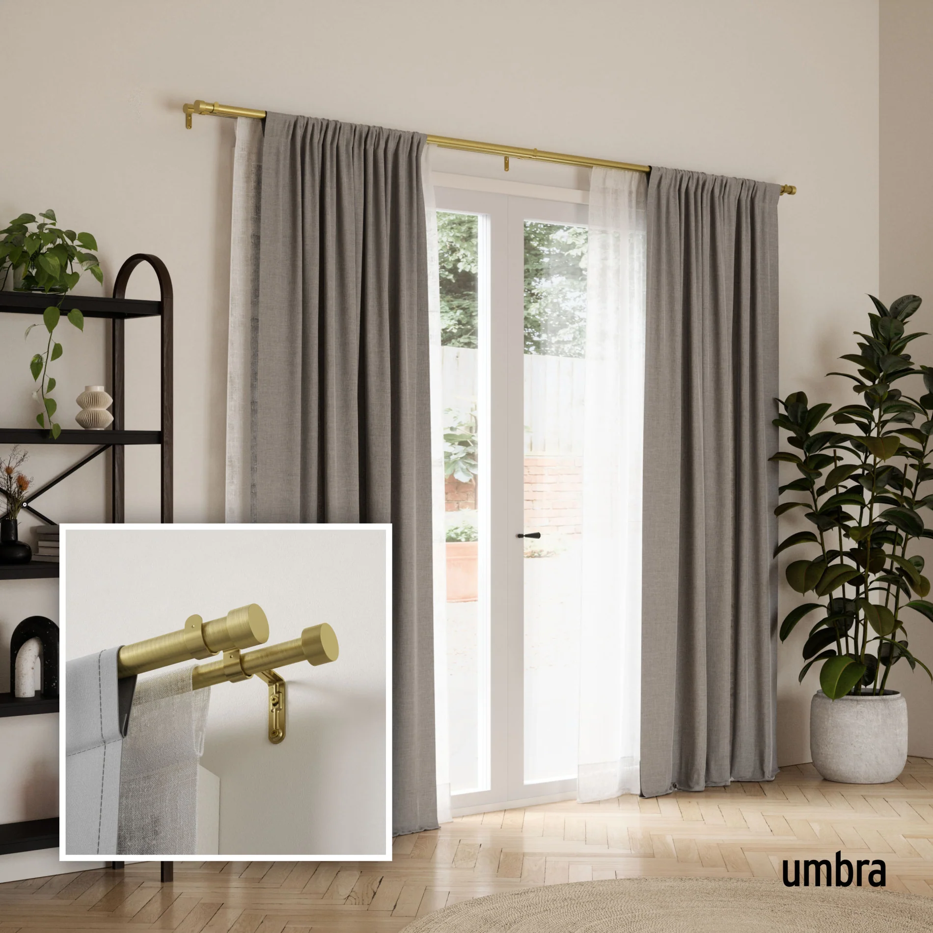 Cappa Double Curtain Rod - Image 75