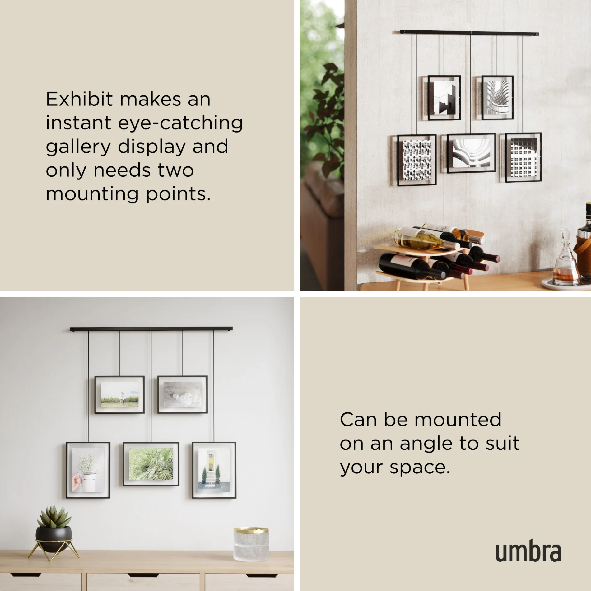 Exhibit Wall Picture Frames, Set of 5 - Image 7