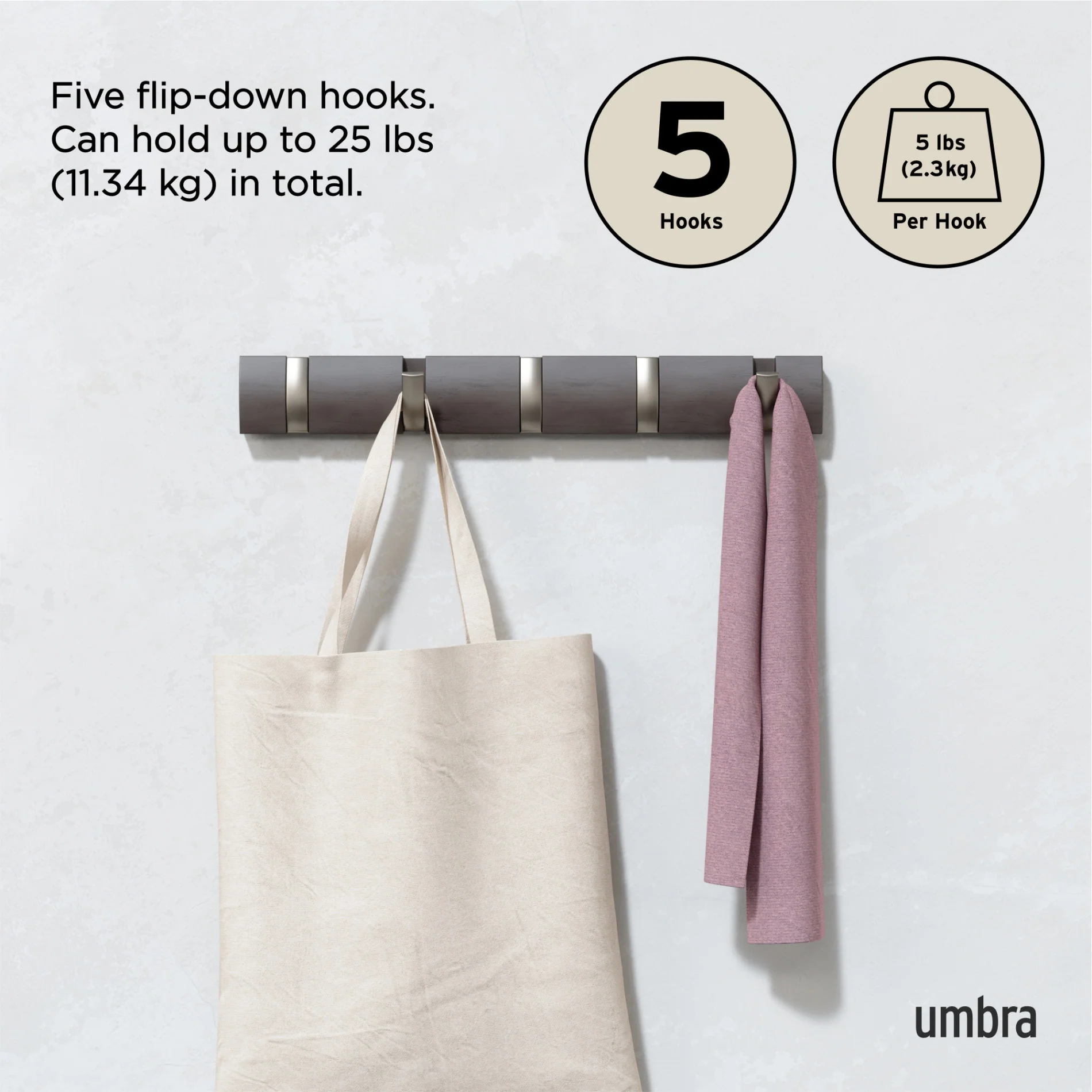 Flip 5 Wall Hook - Image 30