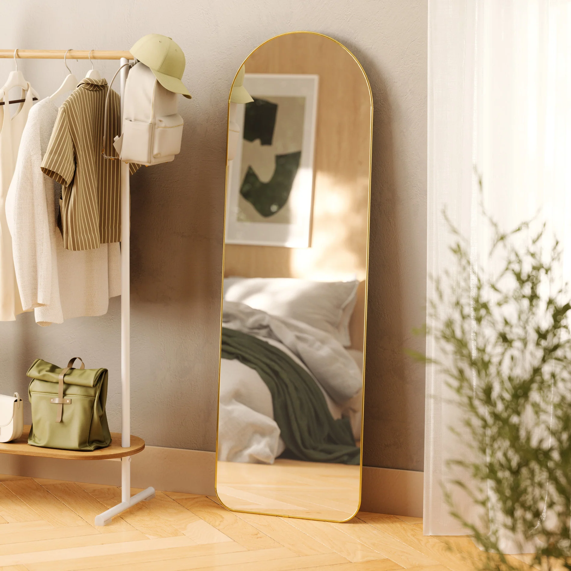Hubba Arched Leaning & Wall Mirror - Image 10