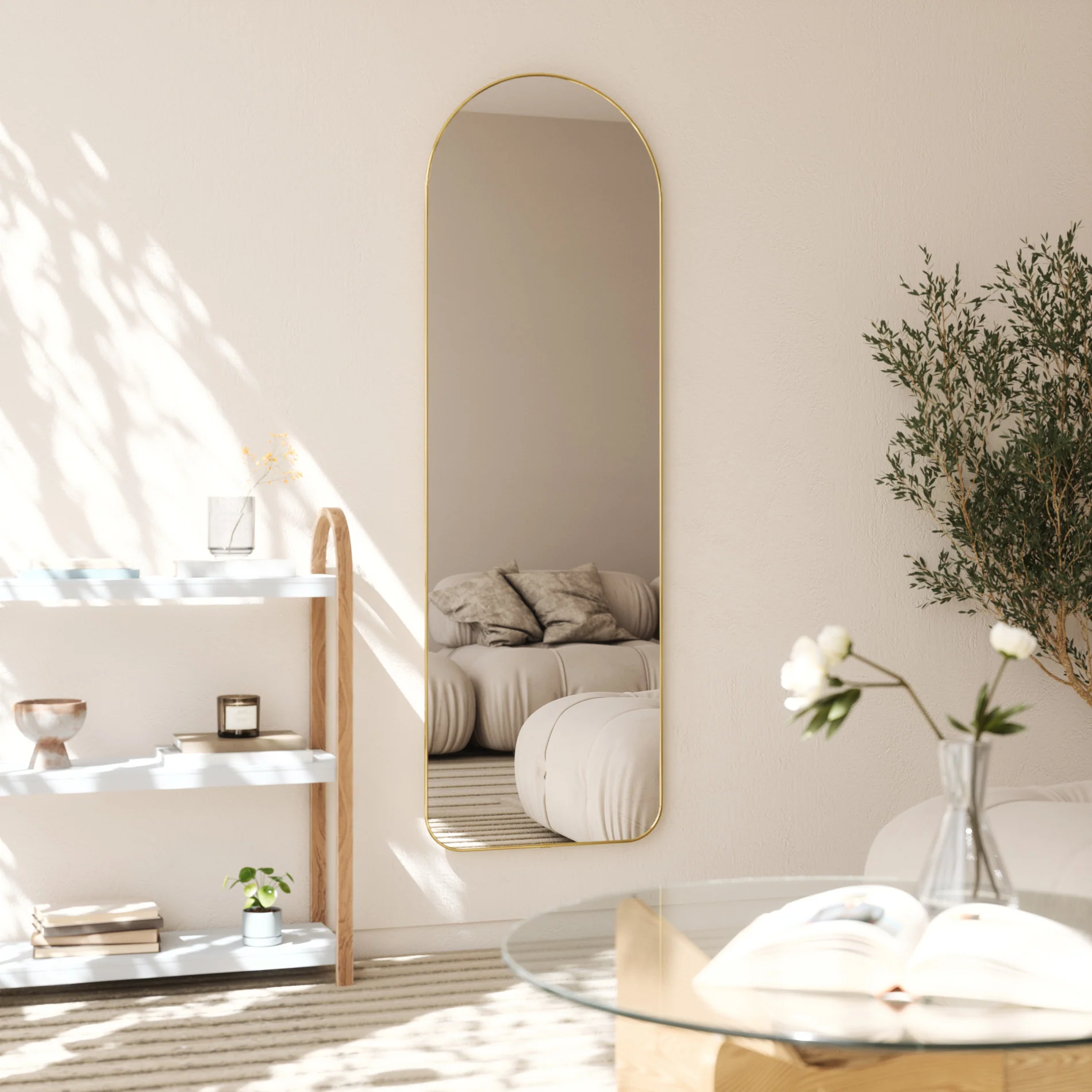 Hubba Arched Leaning & Wall Mirror - Image 9