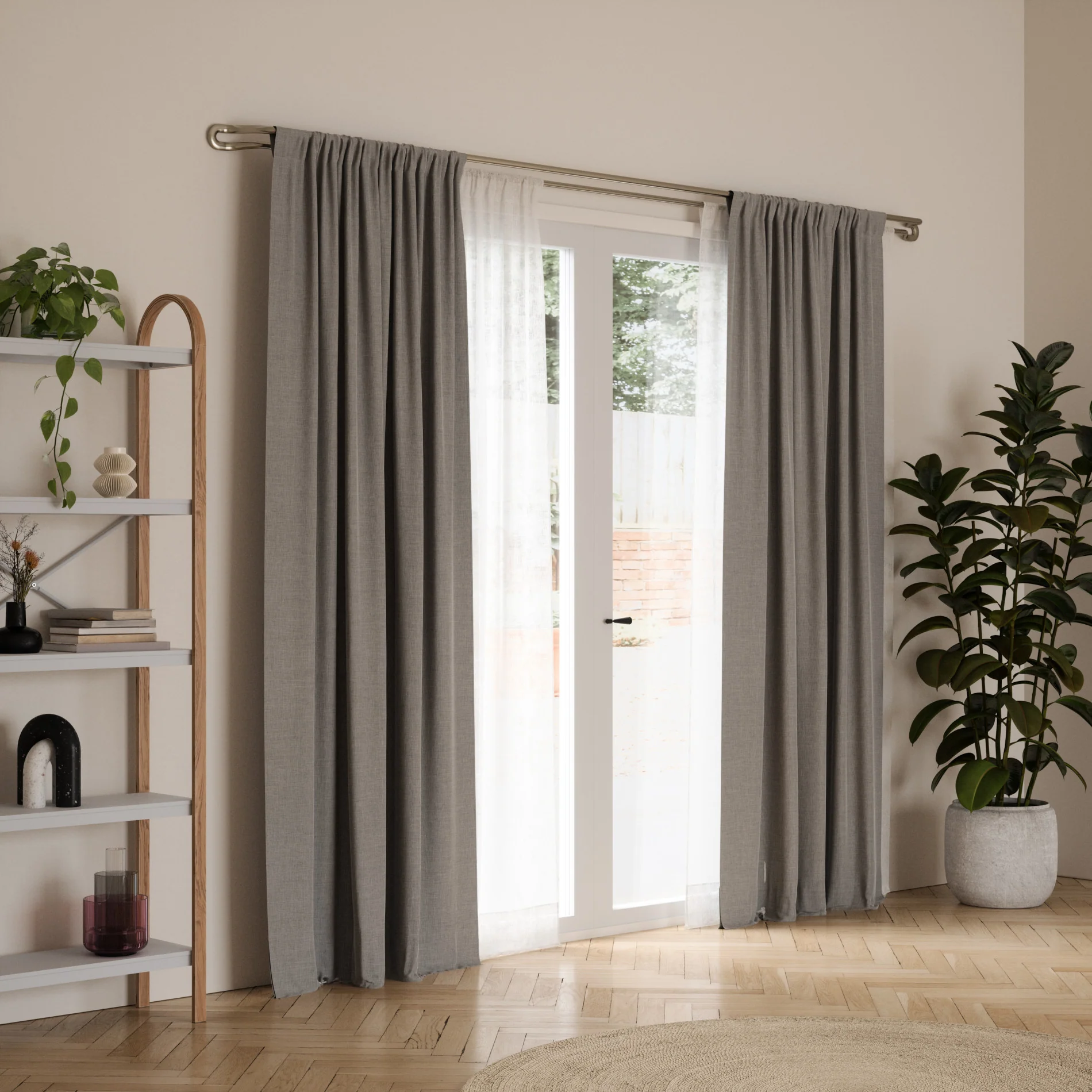 Midnight Blackout Double Curtain Rod - Image 10