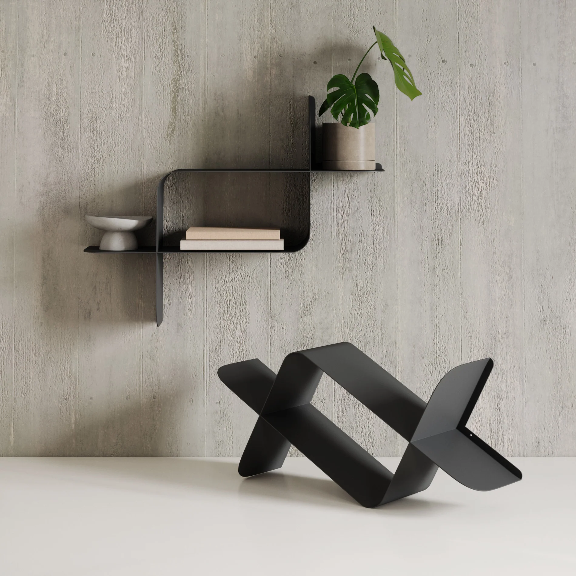 Montage Metal Wall Shelves, Set of 2 - Image 4