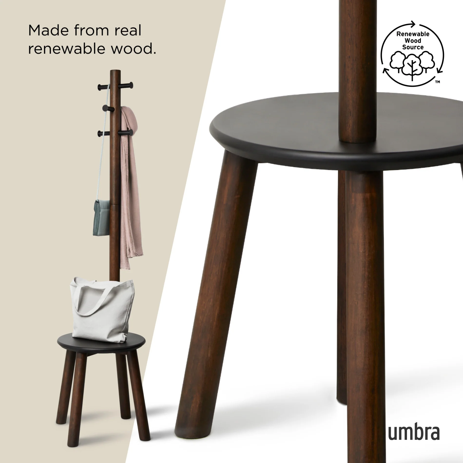 Pillar Stool and Coat Rack - Image 5