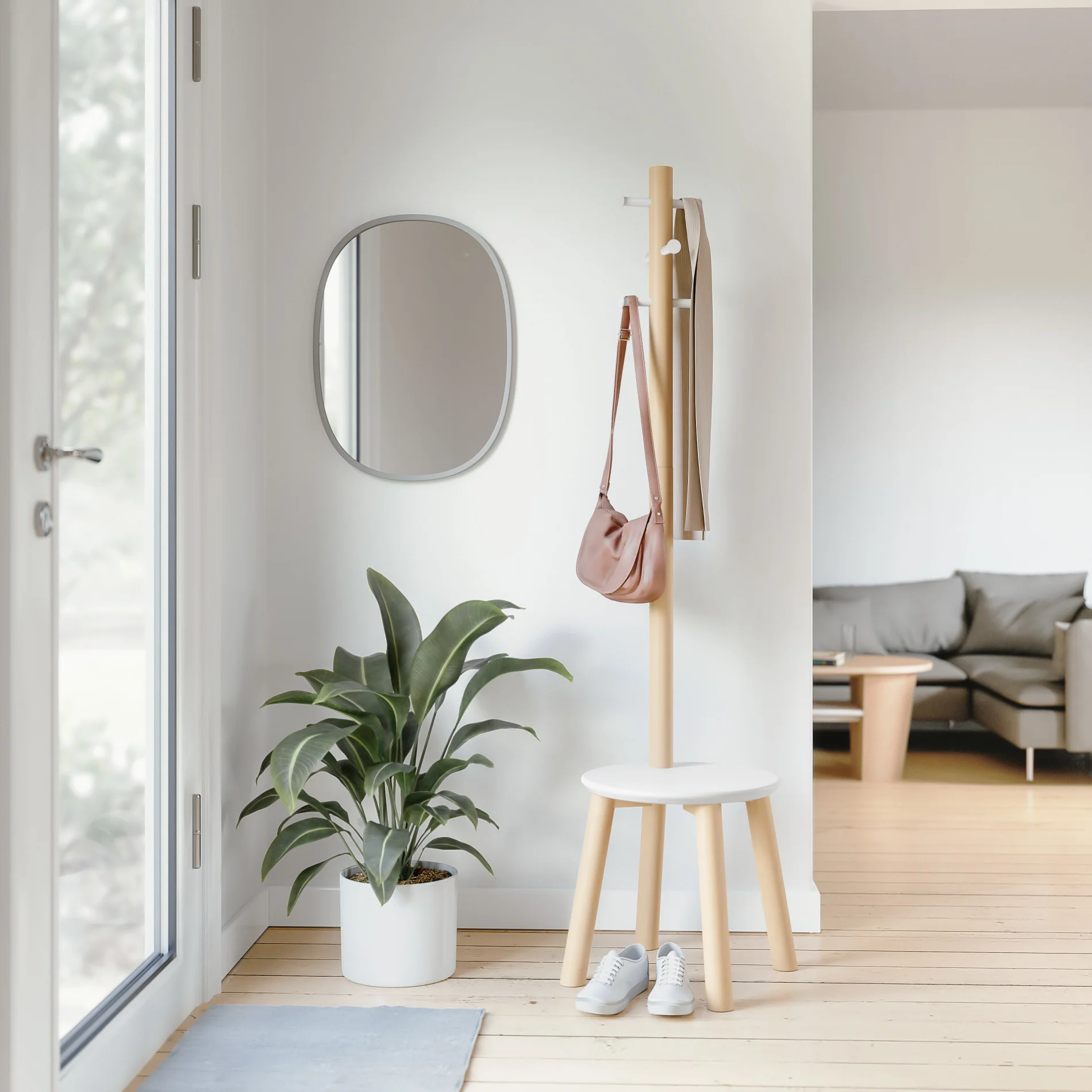 Pillar Stool and Coat Rack - Image 8