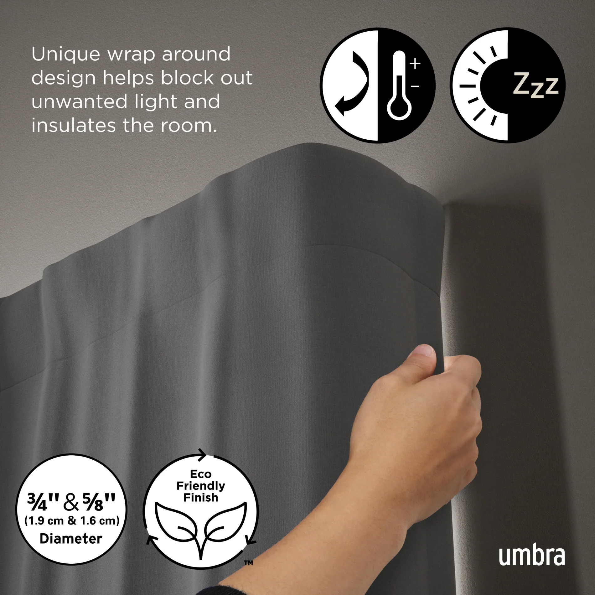 Twilight Double Blackout Curtain Rod - Image 10