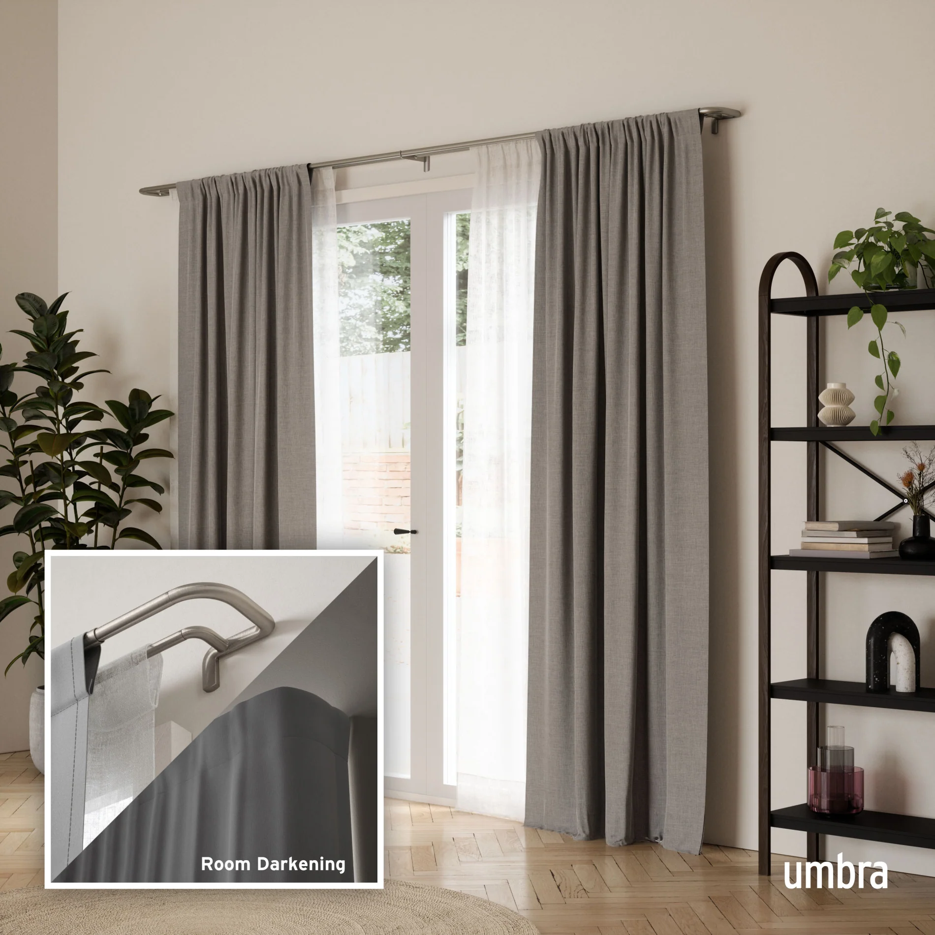 Twilight Double Blackout Curtain Rod - Image 21