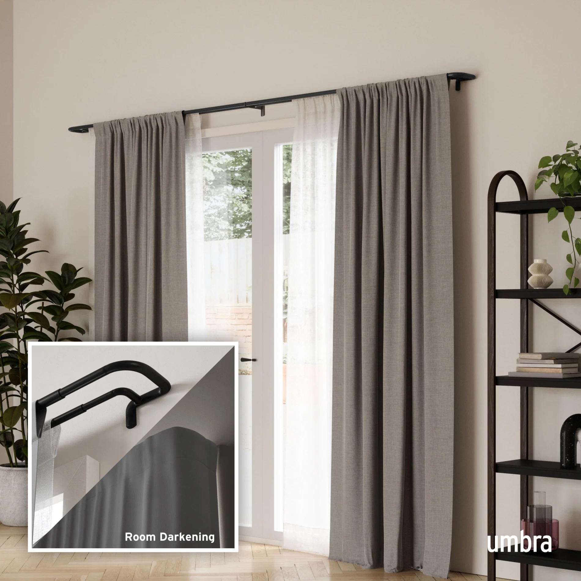 Twilight Double Blackout Curtain Rod - Image 9