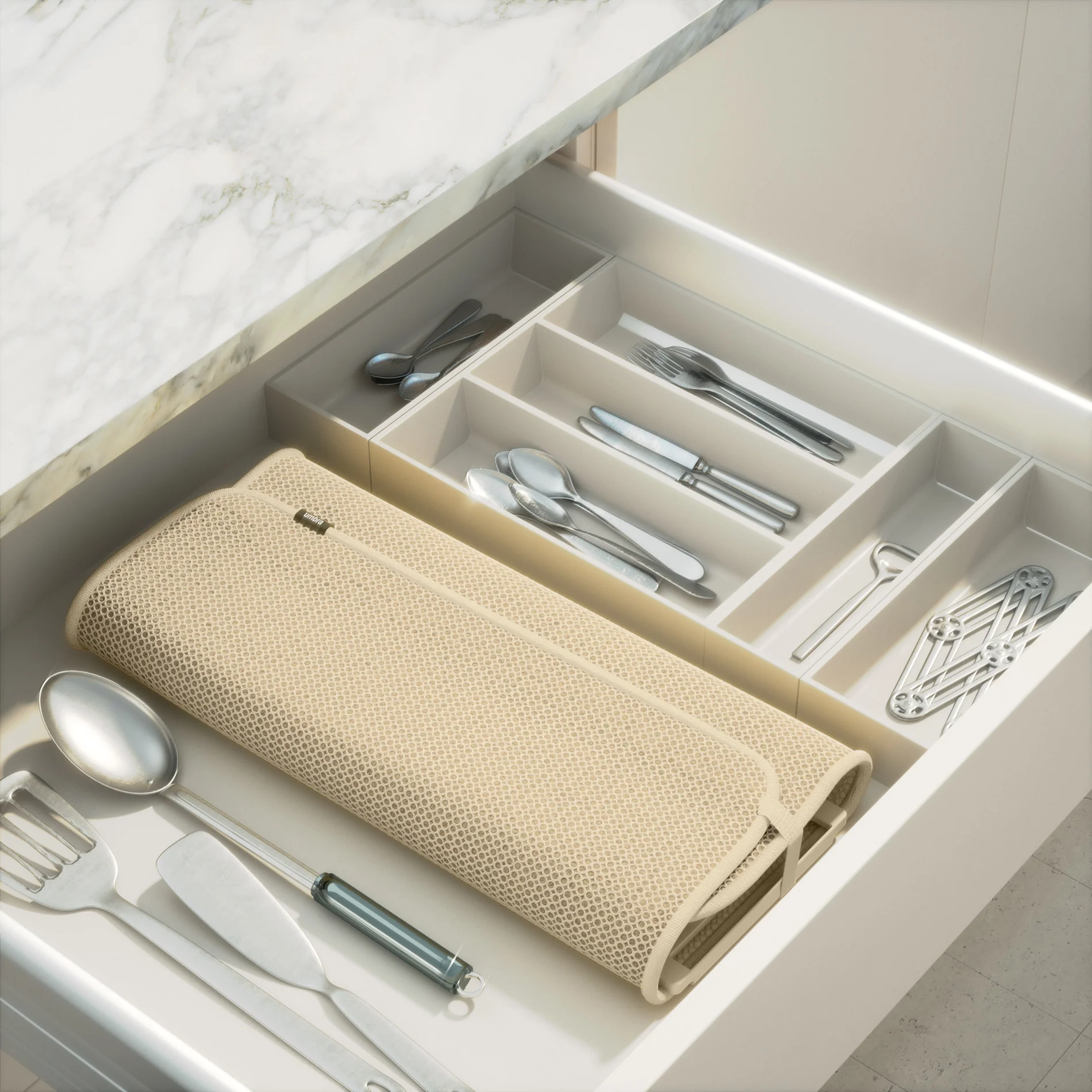 UDry Dish Drying Rack with Mat - Image 23