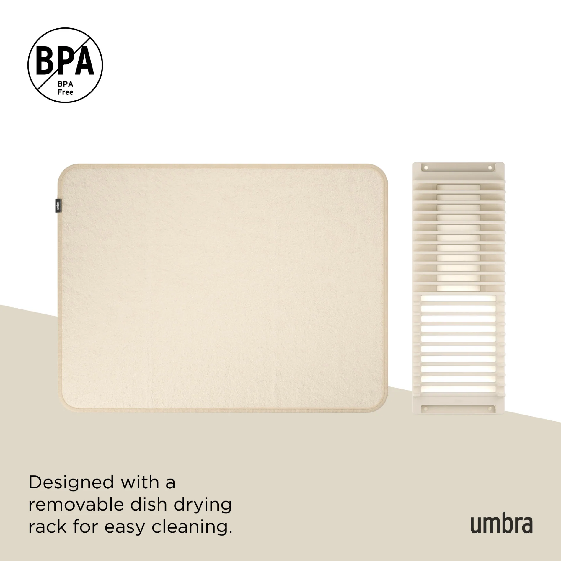 UDry Dish Drying Rack with Mat - Image 28