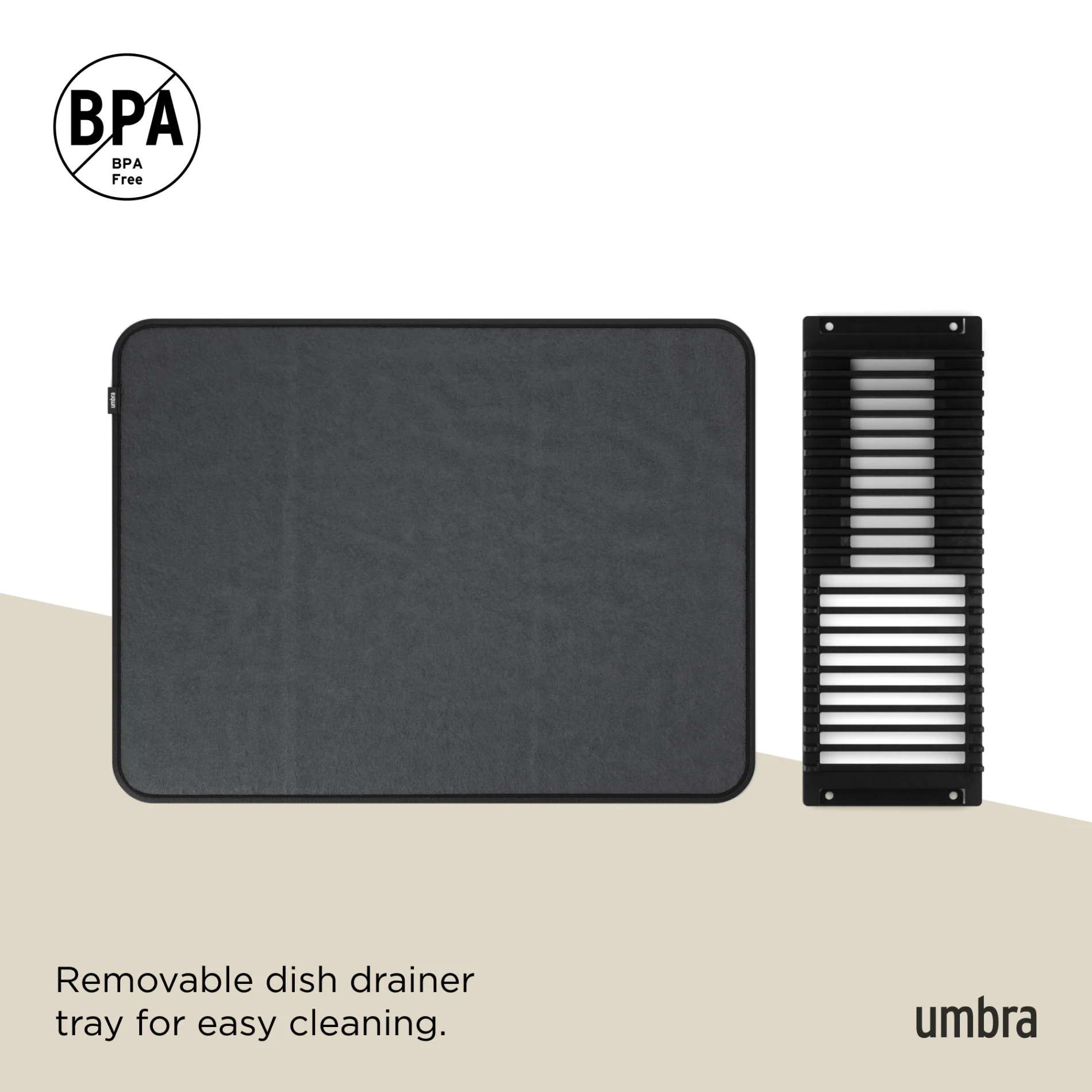 UDry Dish Drying Rack with Mat - Image 38