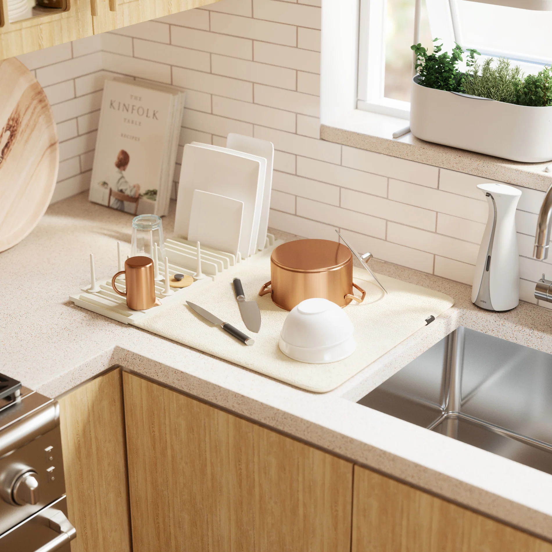 UDry Peg Dish Rack with Mat - Image 10