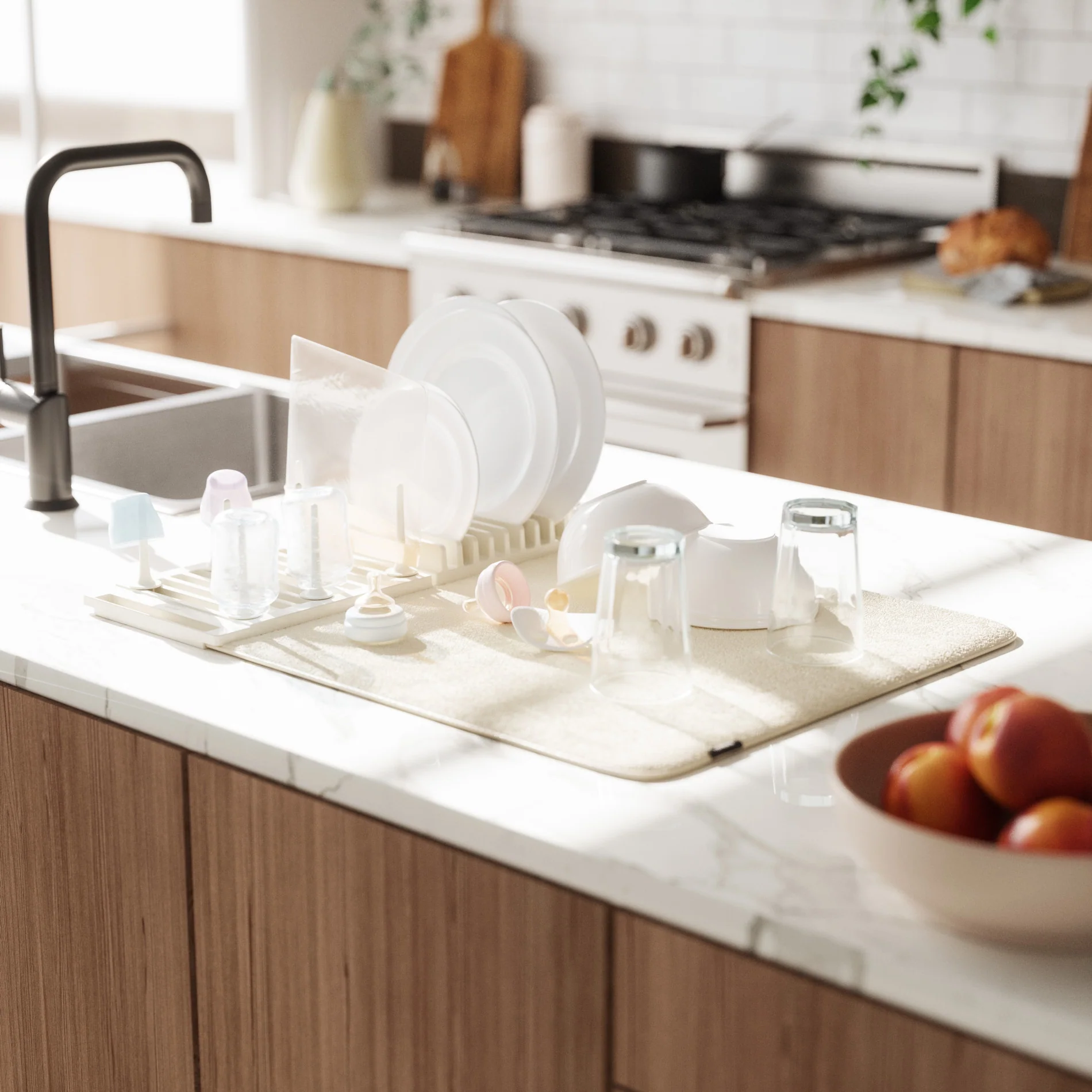 UDry Peg Dish Rack with Mat - Image 11